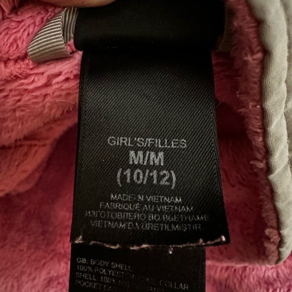 Girls (10/12) North Face Jacket Pink Medium - Picture 3 of 5